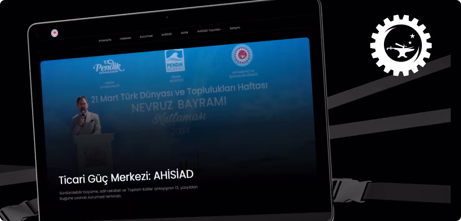 AHİSİAD website project preview