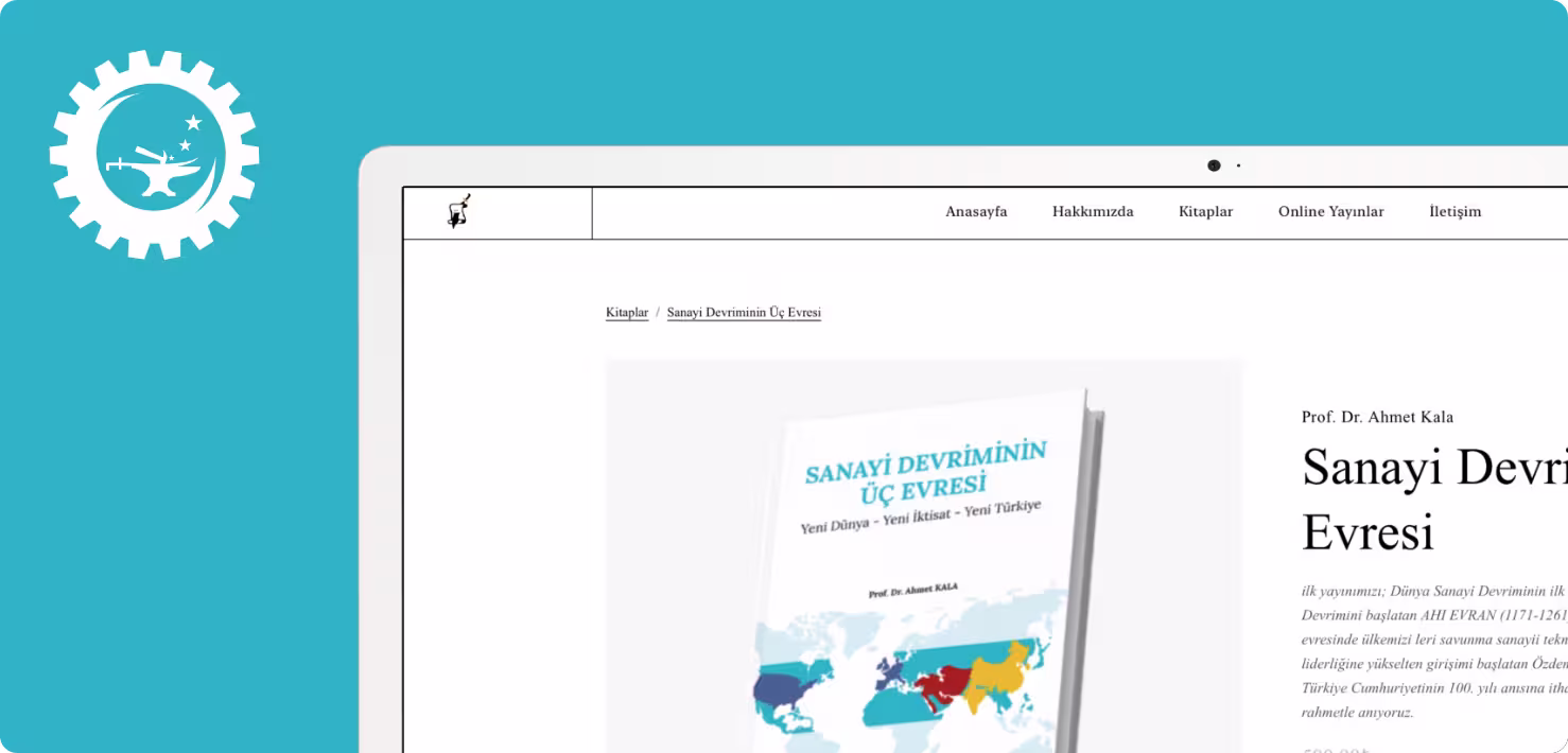 AHİSİAD Yayınları website project preview